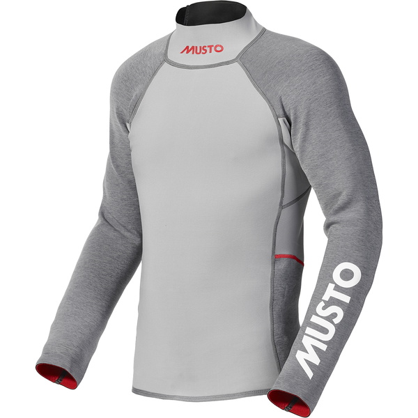 2026 Musto Mens Flexlite Vapour 1.0 Long Sleeve Wetsuit Top 82068 - Grey Marl